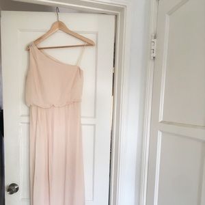 Adrianna Papell One Shoulder Chiffon Gown